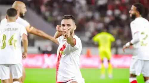 احتفال لاعبي الوداد المغربي 