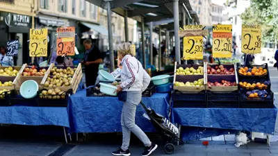 لقطة من سوق في فرنسا