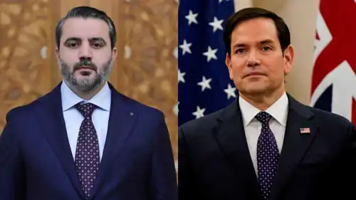 وزير الخارجية الأمريكي ماركو روبيو ونظيره السوري أسعد الشيباني