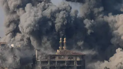 قصف سابق على غزة