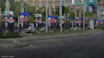 إزالة صور نصر الله في لبنان
