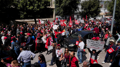 تظاهرة للمعارضة التونسية