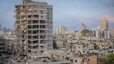 دمار كبير في مدينة بات يام