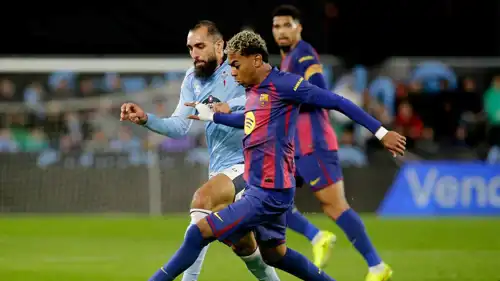 لامين يامال في مباراة برشلونة وسيلتا فيغو