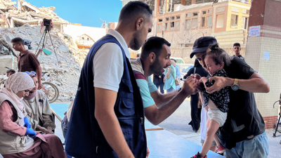 فرق طبية لمطعوم شلل الأطفال في غزة