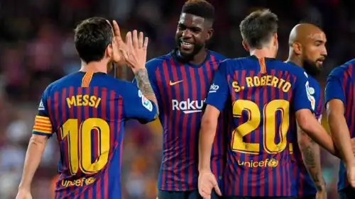 نجوم فريق برشلونة الإسباني