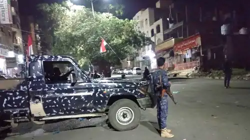 قوات أمن يمنية في تعز