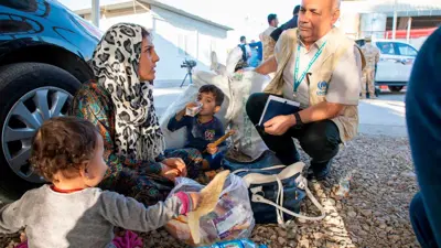 لاجئون سوريون في العراق 