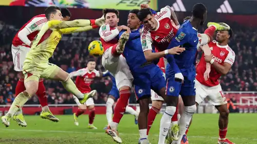 مباراة آرسنال وتشيلسي في كأس الرابطة الإنجليزية
