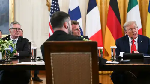 جانب من الاجتماع في البيت الأبيض