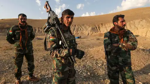 عناصر مسلحة من قوات البيشمركة في العراق