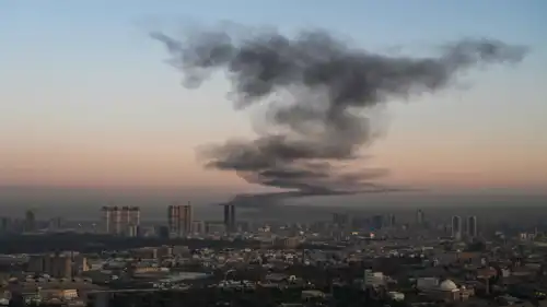 هجوم إيراني سابق على أربيل 