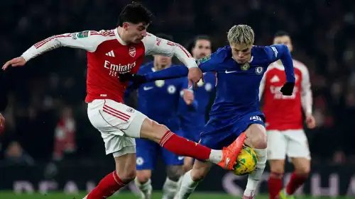مباراة آرسنال وتشيلسي في كأس الرابطة الإنجليزية