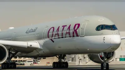 طائرة للخطوط الجوية القطرية