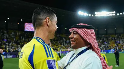 ماجد الجمعان مع كريستيانو رونالدو