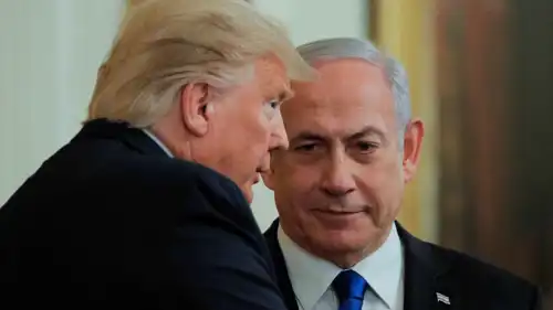 الرئيس الأمريكي دونالد ترامب ورئيس الوزراء الإسرائيلي بنيامين نتنياهو