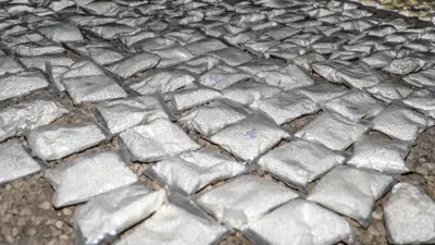 كميات مصادرة من الكبتاغون