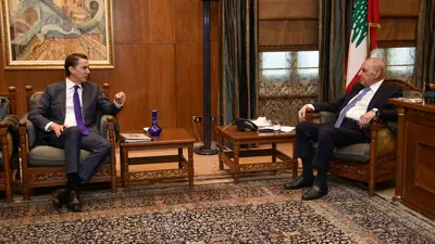 عاموس هوكستين ونبيه بري