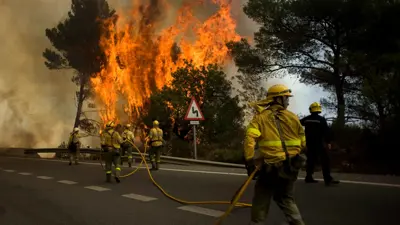 حرائق الغابات في إسبانيا 