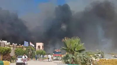 مشهد للحريق