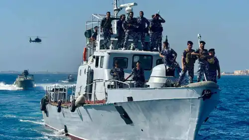 خلال العملية البحرية للقوات السورية