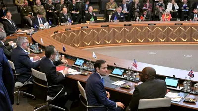 وزير الخارجية الأمريكي ماركو روبيو في الاجتماع الأخير لحلف الناتو