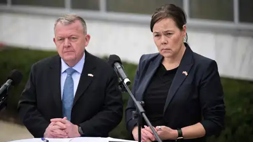 وزير خارجية الدنمارك ووزيرة خارجية غرينلاند 