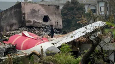 حادثة سقوط الطائرة الهندية