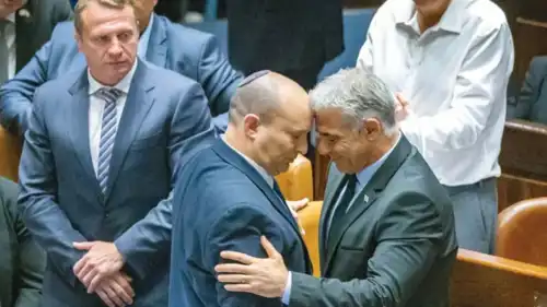  بينيت ولابيد في الكنيست الإسرائيلي