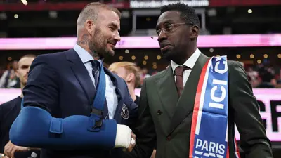 أول ظهور لديفيد بيكهام بعد خضوعه لعملية جراحية