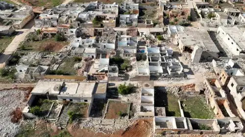 منازل بلا أسقف فككت خلال الحرب في حلب