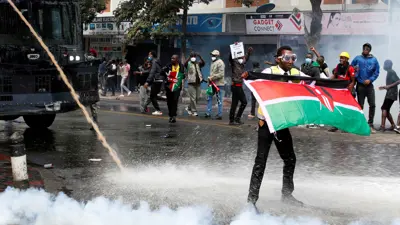 احتجاجات ضد الحكومة الكينية في يونيو الماضي