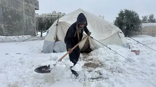 الثلوج في سوريا