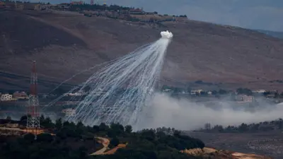 هجوم بقنايل فسفورية على مناطق لبنانية 