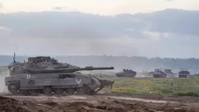 مدرعات إسرائيلية في محيط غزة