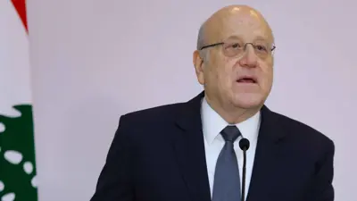 رئيس الوزراء في حكومة تصريف الأعمال اللبنانية نجيب ميقاتي