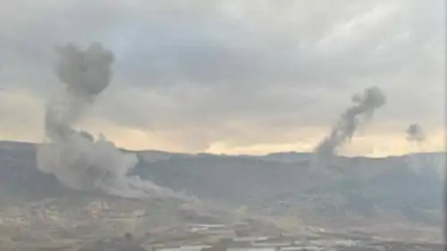 من الغارات الإسرائيلية على البقاع الغربي