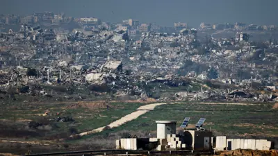 مباني مدمرة في شمال غزة