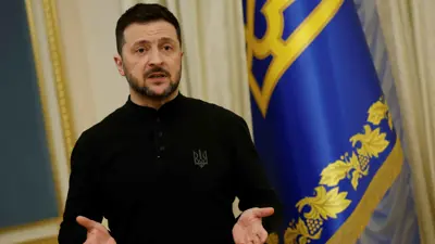 الرئيس الأوكراني فولوديمير زيلينسكي