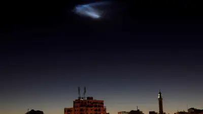 محاولة أعتراض إسرائيلية لصاروخ أطلق من إيران 