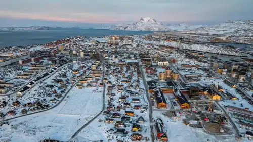 منظر عام لمدينة نوك عاصمة غرينلاند