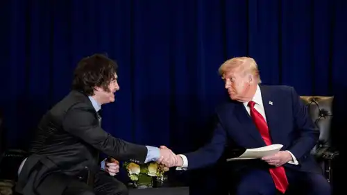 الرئيسان الأمريكي ترامب ونظيره ميلي