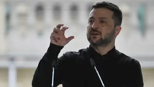 الرئيس الأوكراني فولدومير زيلينسكي