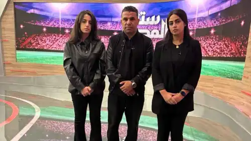 رولا محمد صبري مع الإعلامي خالد الغندور