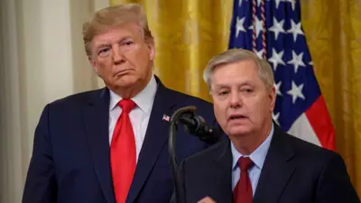 الرئيس دونالد ترامب والسيناتور ليندسي غراهام 