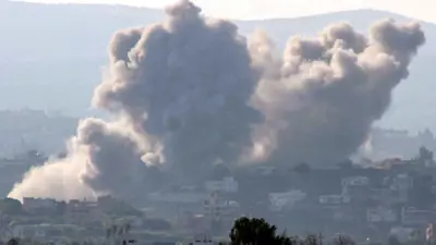 دخان إثر قصف إسرائيلي على جنوب لبنان
