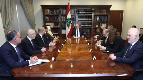 خلال اجتماع الرئيس اللبناني جوزيف عون