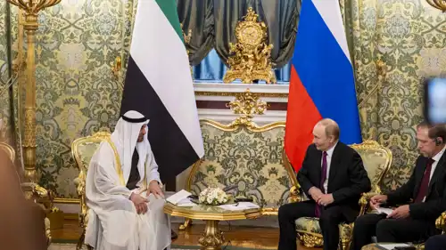 الشيخ محمد بن زايد وفلاديمير بوتين