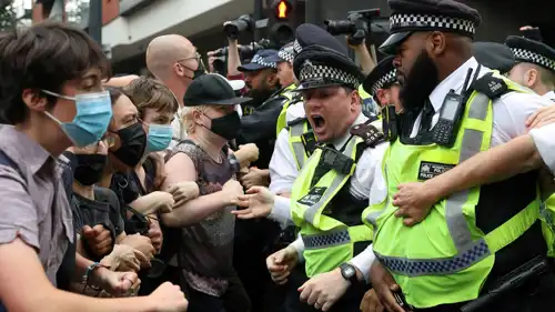 تظاهرة مناهضة للهجرة في لندن