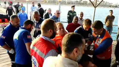 ناج من غرق المركب السياحي في مصر